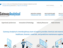 Tablet Screenshot of gatewayanalytical.com